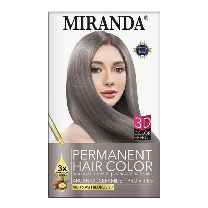 Miranda Pewarna Rambut Wanita 30 Ml Lengkap