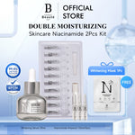 PREMIERE BEAUTE [Ready Stock] Double Moisturizing Skincare Niacinamide 2Pcs Kit Whitening Serum 30ml +Niacinamide Ampoule 1.5ml*10pcs