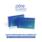 Softlens Bening CLEAR Premium Pure Eyes Comfort Power Mata Minus Jaminan Kualitas Nyaman Mata jernih