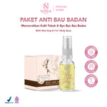 Noera Paket Anti Bau Badan | 3 in 1 Body Spray & Bird's Nest Soap