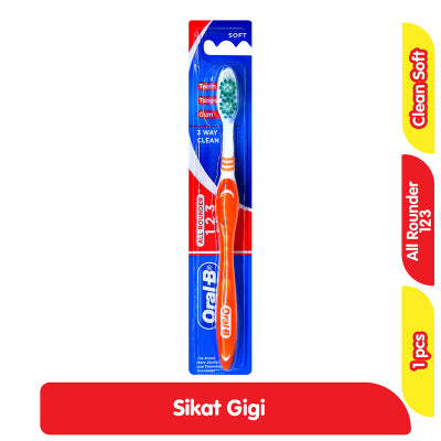 Sikat Gigi Oral-B Sikat Gigi All Rounder 123 Clean Soft