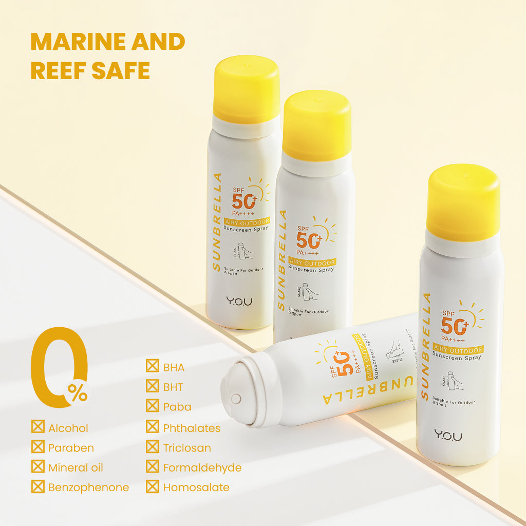 Y.O.U Sunbrella Triple UV Elixir | Daily Defense | Tone Up Elixir | Acne Shield | Airy Outdoor | 2% Sunscreen | Pro Acnecare | Gentlecare | Intensive Care | Ultra Airy Outdoor