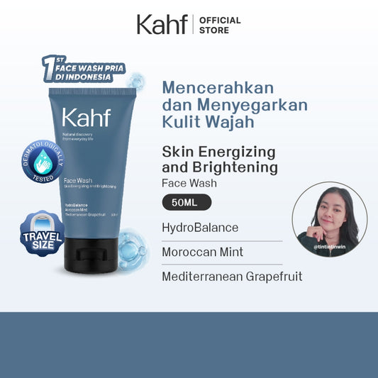 [TINTINTINWIN'S PICKS] Kahf Face Wash Skin Energizing and Brightening 50 ml - Sabun Cuci Muka Pria untuk Mencerahkan Wajah