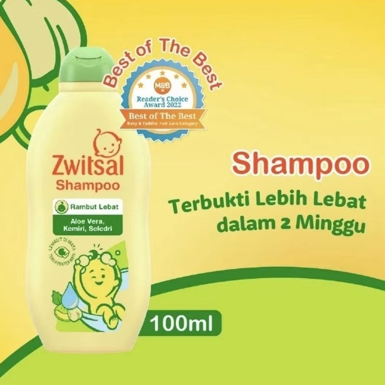 Zwitsal Natural Sampo Bayi Aloe Vera Botol 100 ml