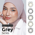 Exoticon Softlens Grey Series I Irina | Selena | New A+ Grey | Jamilla Tiara | Exo Color Luv Grey