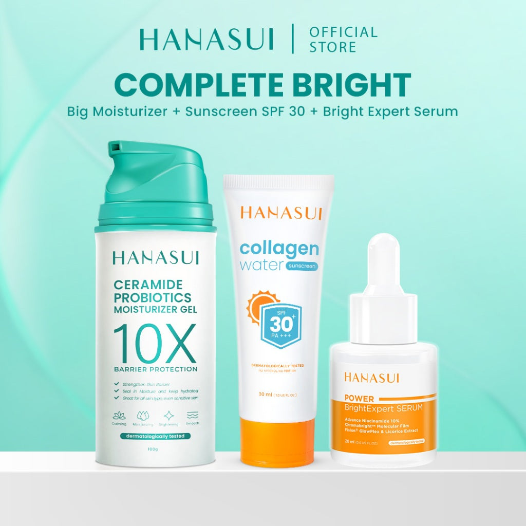 【BIG SIZE】Hanasui Ceramide Probiotics Moisturizer Gel 100ml - Pelembab Ringan Lembap Perbaiki Skin Barrier dan Mencerahkan