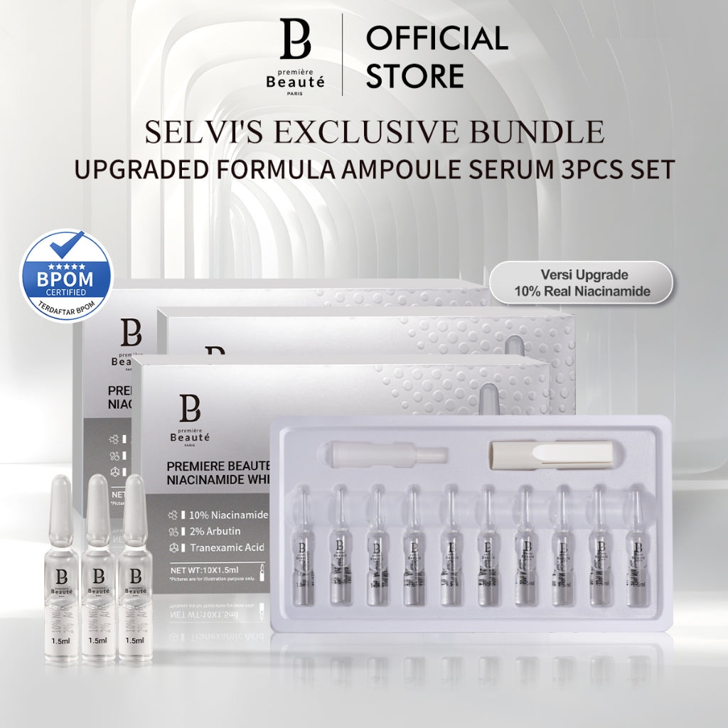 [SELVI'S EXCLUSIVE] PREMIERE BEAUTE Upgrade Formula Booster Activation Ampoule 3PCS Set | Niacinamide Whitening  |  Moisturizing Hydrating