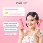 [Hero] SCORA Sheer Glow Tone Up Cream 30 Gr Tone Up Viral Mencerahkan Secara Natural