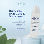 [BPOM] SKIN AQUA UV Whitening Milk SPF50 PA++ - Lightening & Moisturizing 40gr-100%ORIGINAL