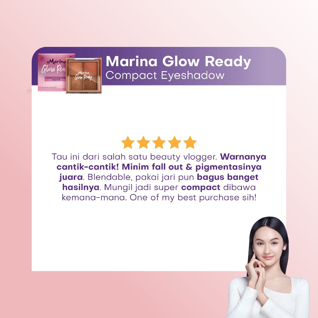 Marina Glow Ready Eyeshadow Palette - Exp : 08.2027