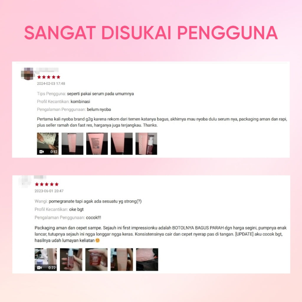 Glad2Glow Pomegrante Niacinamide Power Bright Serum Brightening Serum Mencerahkan Wajah Pemutih Wajah Serum Wajah Serum Glowing Serum Whitening Serum And Essence Wajah Facial Serum Niacinamide Serum Lightening Serum G2G Serum Bekas Jerawat Serum Wajah