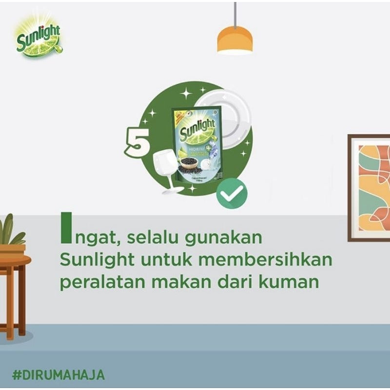 Sunlight Sabun Cuci Piring Jeruk Nipis Refill 420 ml