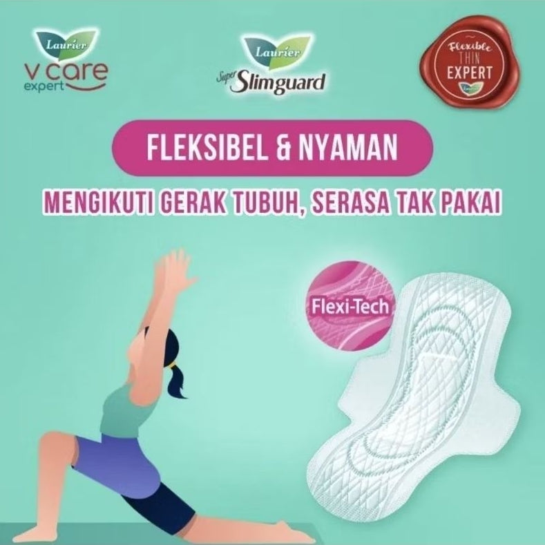 Laurier Super Slimquard Pembalut Wanita Wing 22.5 cm 20 pcs