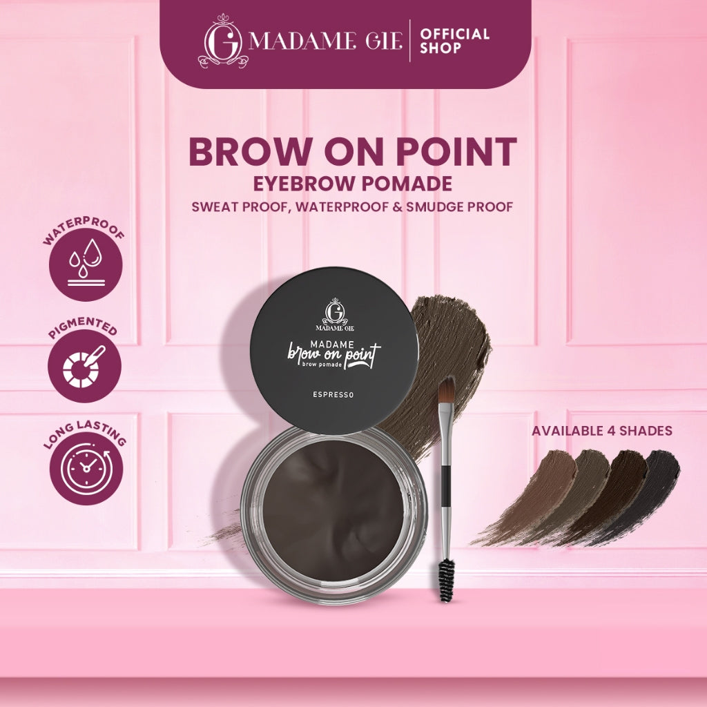 Madame Gie Madame Brow On Point – Make Up Eyebrow Pomade Cream Pensil Alis Water proof