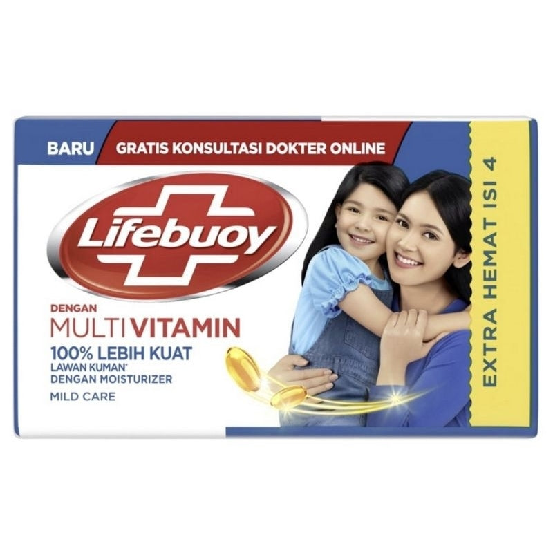 Lifebuoy Sabun Mandi Batang 4 x 100 g