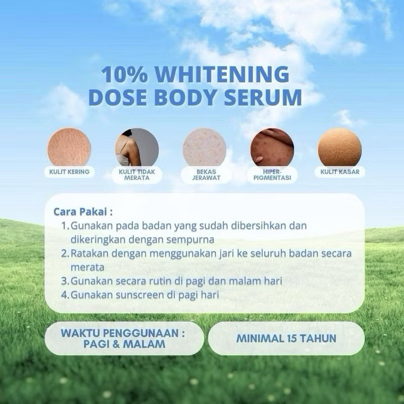 [BUNDLING] Jejuby 10% Whitening Dose Serum + Gluta Rice Milk Mask