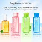[READY STOCK]Glad2Glow Micellar Water 300ml cleansing oil cleansing balm micellar centella salycilic acid remover pembersih double cleansing pembersih make up make up remove cleanface facial  Menghilangkan jerawat Penghapus riasan g2glow official store