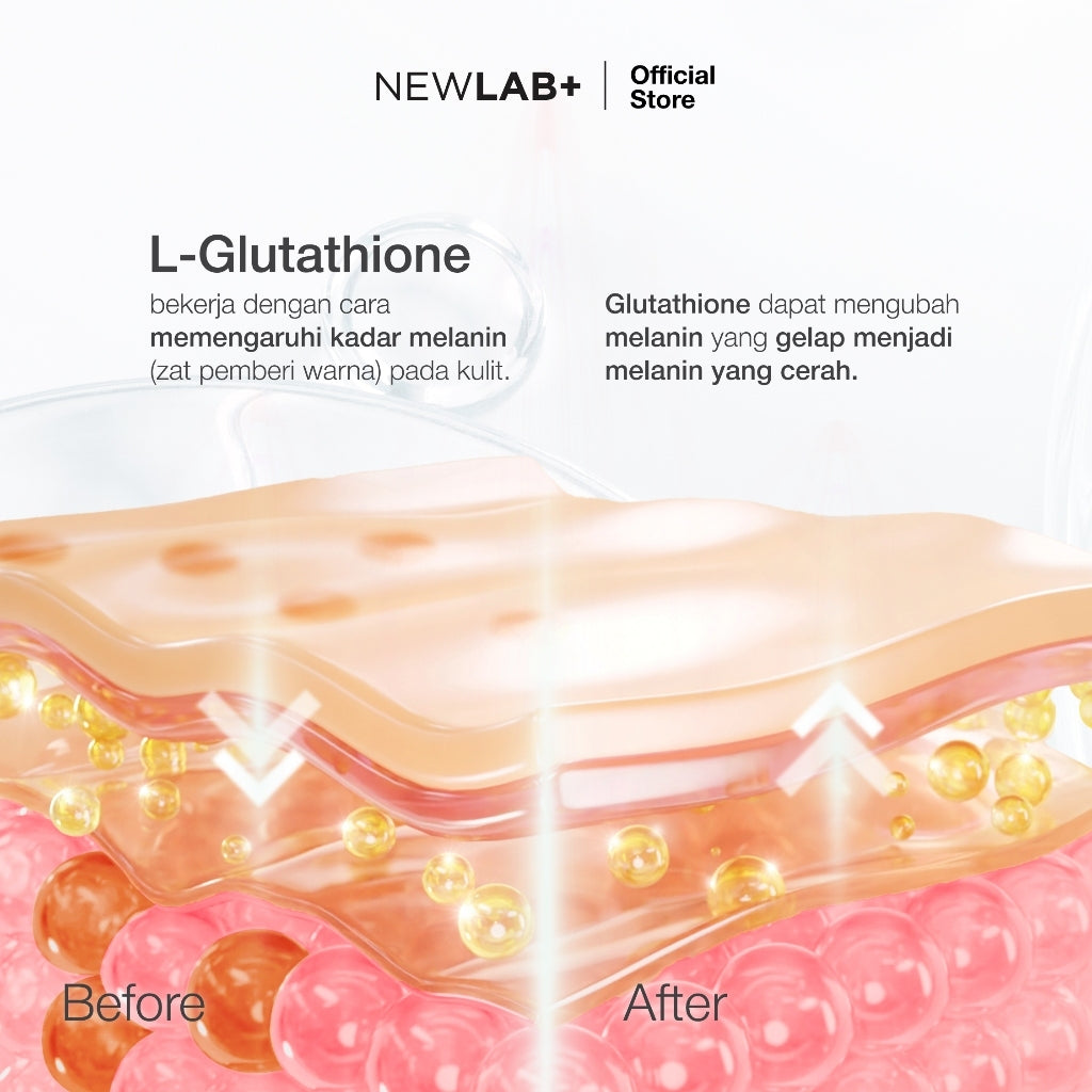 NEWLAB Paket 2 Box  Brightlogy C-Gluta 360 Boost | Minuman Glutathione untuk Pemutih Badan | Glutathione Kapsul | Glutathione Whitening 100gr