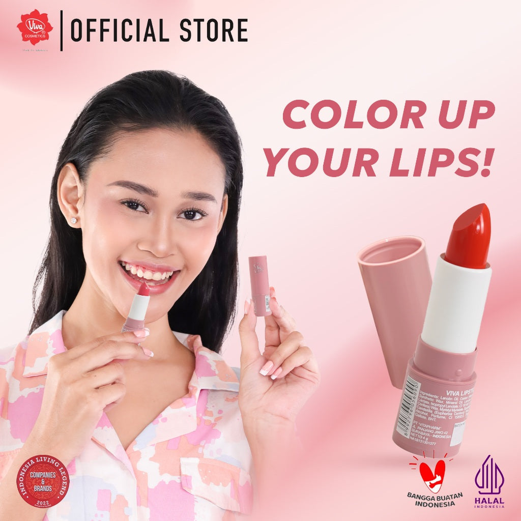 Viva Lipstick with Squalane & Mineral Oil  (No. 51 - 53)