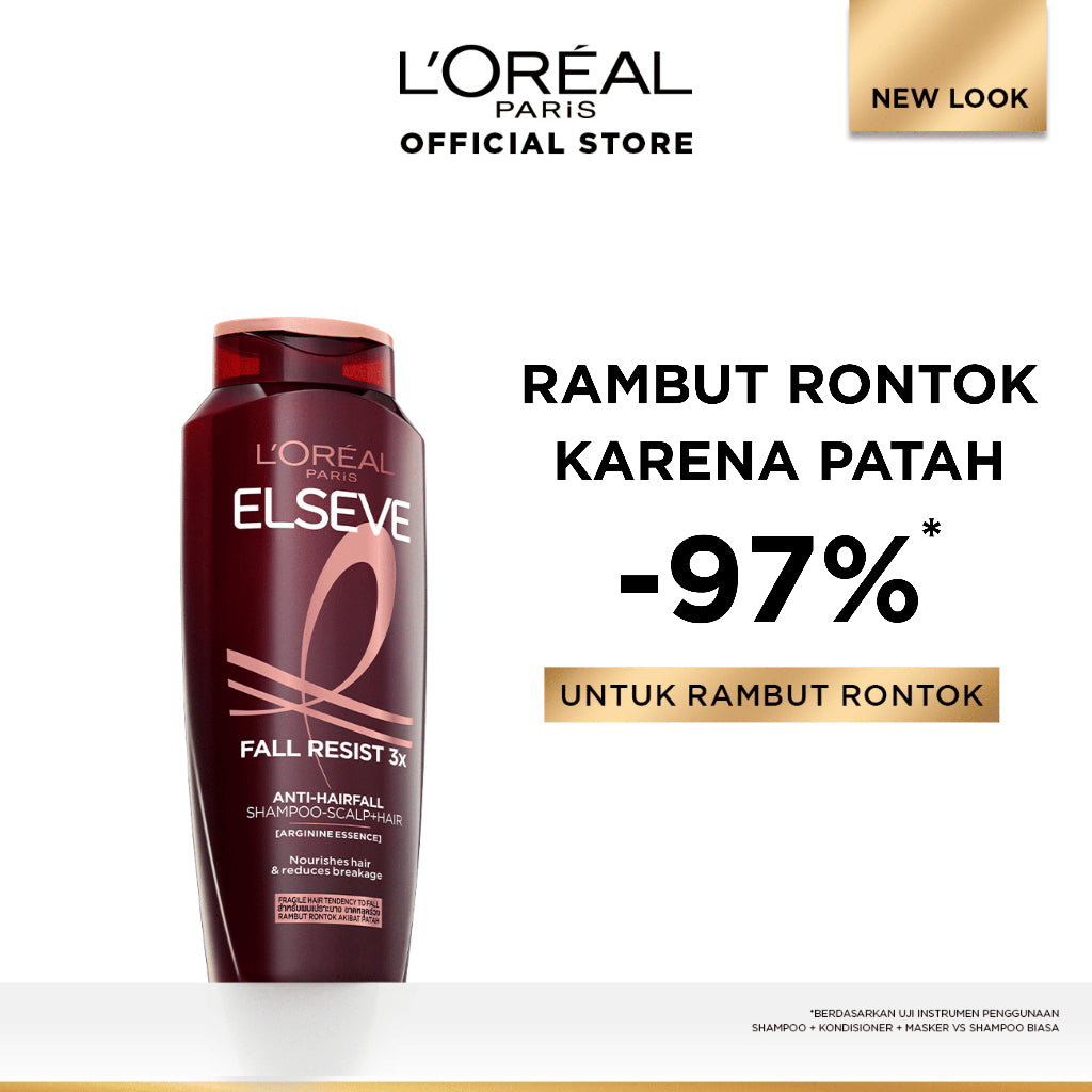 L'Oreal Paris Fall Resist 3x Anti-Hairfall Shampoo Scalp Hair Care - 280ml