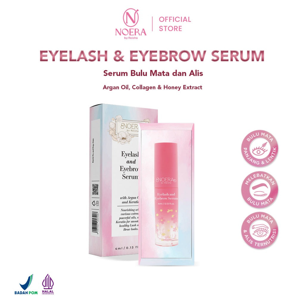 Noera Eyelash & Eyebrow Serum | Serum Bulu Mata dan Alis | Serum Pemanjang Bulu Mata