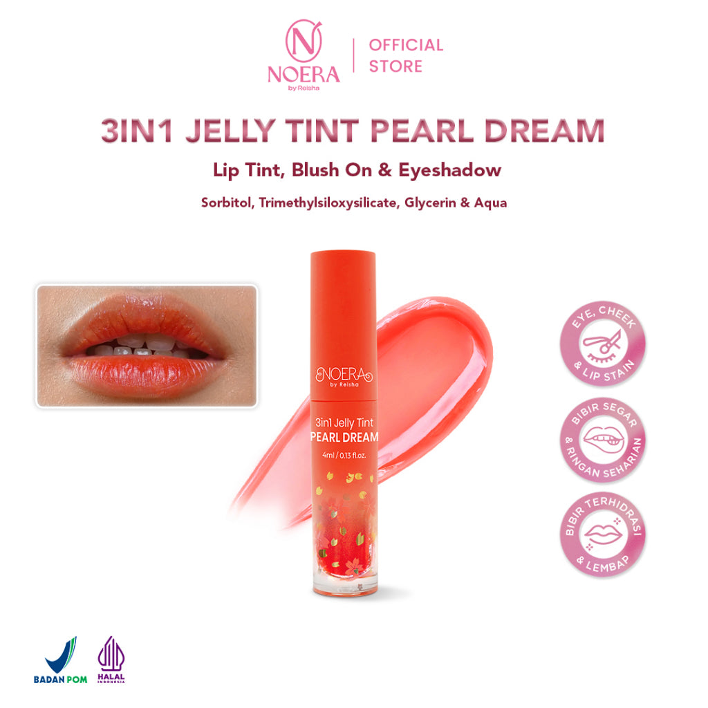 Noera 3 in 1 Jelly Tint Pearl Dream | Lip Tint Jelly