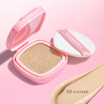 Glad2Glow Perfect cover cushion  Setting  dengan kandungan skincare mencegah kekusaman dan kulit kering sepanjang hari G2G Concealer Foundation Wajah Extract Mencerahkan Lasting refill Compact g2glow official store