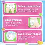 Baby Happy Body Fit Pants Popok Celana Bayi L 20 pcs