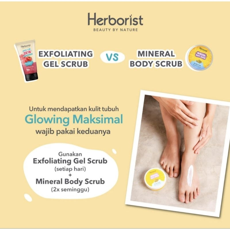 Herborist Scrub Tubuh Sea Salt & Volcanic Mud 200 g