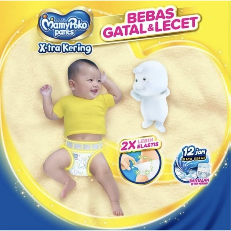 Mamy Poko X-tra Kering Popok Celana Bayi XL 38 pcs