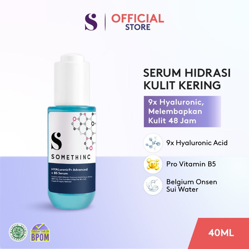 SOMETHINC HYALuronic9+ Advanced + B5 Serum - Memperkuat Skin Barrier Agar Tampil Lebih Plumpy, Halus, dan Segar. Serum Hidrasi Kulit Kering - Serum Menghidrasi Kulit Kering Selama 48 Jam
