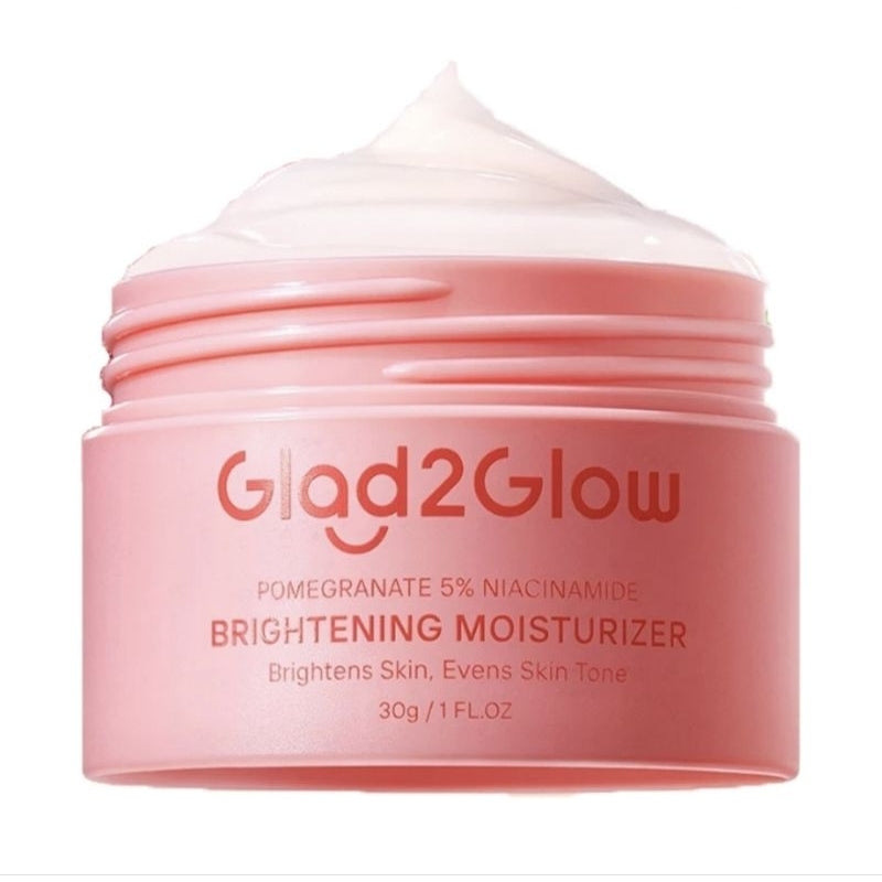Glad2Glow Moisturizer Pelembap & Pencerah Wajah Pomegranate 30 g