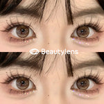 BEAUTYLENS Honeycomb Milk Tea 14.2 Softlens Lensa normal&minus [0.00~-8.00] douyin innocent brown