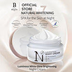 PREMIERE BEAUTE Niacinamide Centella Cream Luminous White Glow Brightening Night Cream 30g whitening Meratakan dan Mencerahkan Kulit Wajah dengan Instant