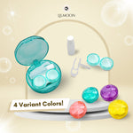 Lens Care Kit | Kotak Softlens | Wadah Lensa Kontak | Travel Kit Transparant Soflens | Case Softlen Bening + Jepitan