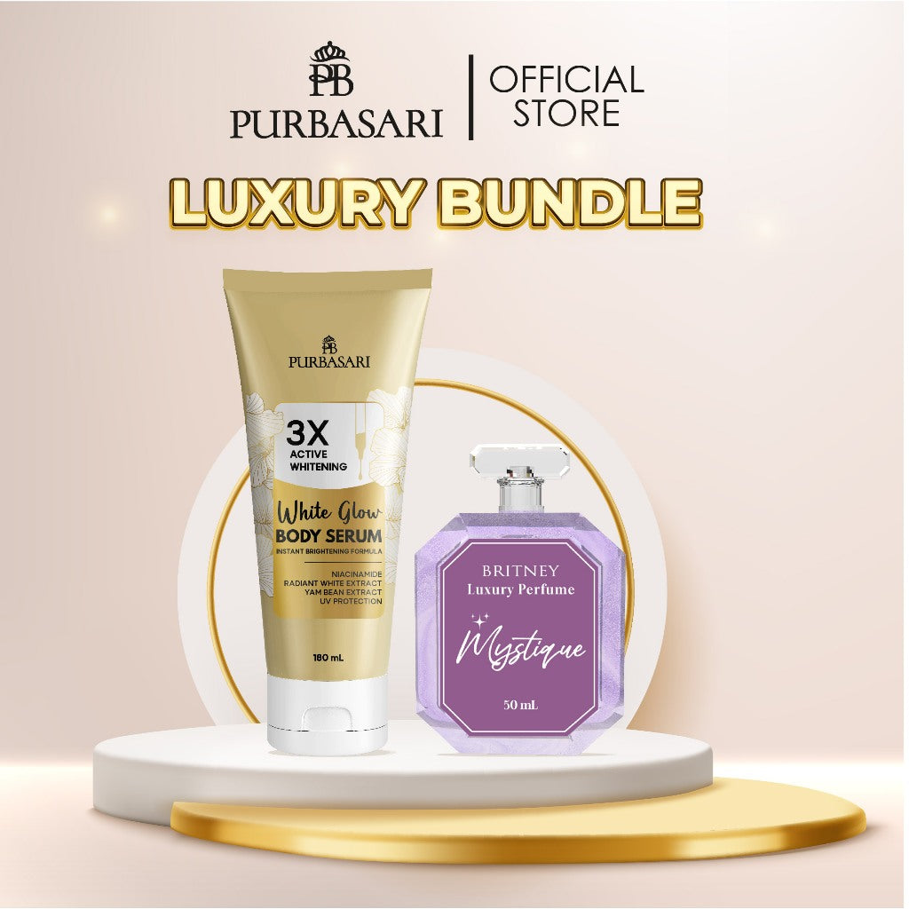 [Luxury Bundle] Purbasari Body Serum White Glow + Britney Luxury Parfume