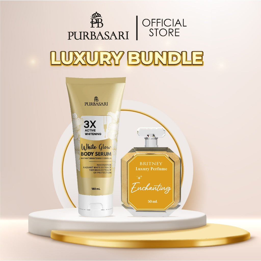 [Luxury Bundle] Purbasari Body Serum White Glow + Britney Luxury Parfume