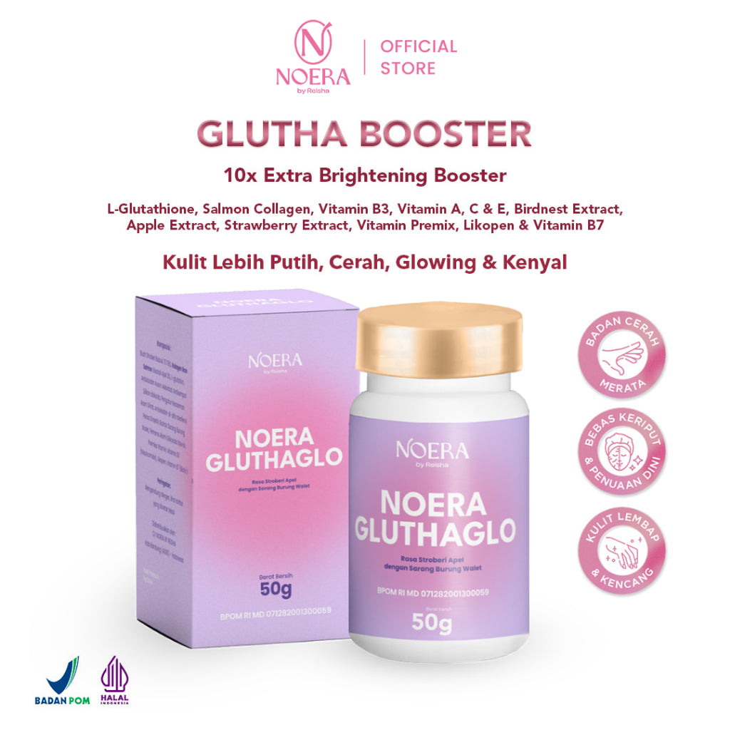 Noera 2 Box Glutha Booster Improved Formula | Booster Whitening | 10x Extra Whitening Booster