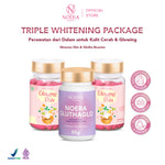Noera Paket Triple Whitening | 2 Noera Glow Me Skin & 1 Noera Glutha Booster | Improved Formula