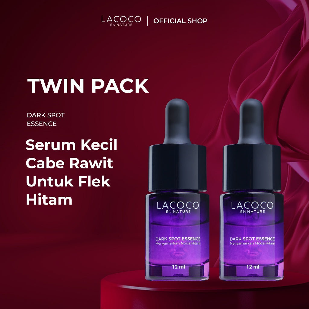 [Twin Pack] Lacoco Dark Spot Essence Serum Penyamar Flek Hitam Noda Bekas Jerawat Tranexamic Acid Finally Something Glad True Skint