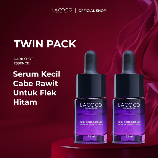 [Twin Pack] Lacoco Dark Spot Essence Serum Penyamar Flek Hitam Noda Bekas Jerawat Tranexamic Acid Finally Something Glad True Skint