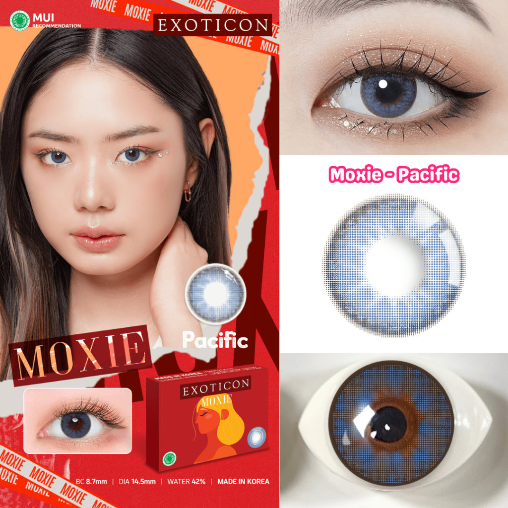 Exoticon Softlens Moxie Varian Chestnut | Terracotta | Pacific | Soflens Cokelat | Soflens Biru