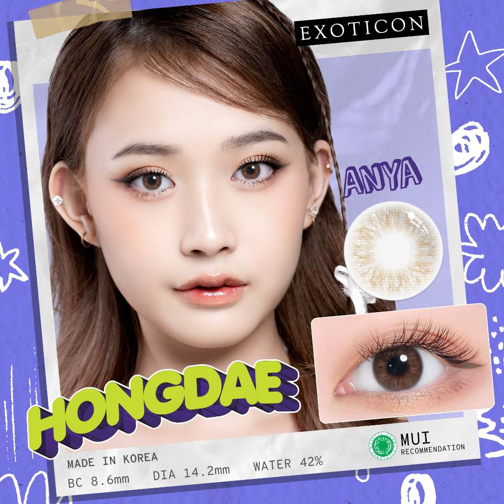 Exoticon Softlens Hongdae Series Emily | Anya | Kim | Livi | Tasya | Soflens Korea | Soflens Minus