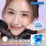 Exoticon Softlens Brown Series II - Soflens Cokelat Korea | Soflens Minus | Soflens Daily