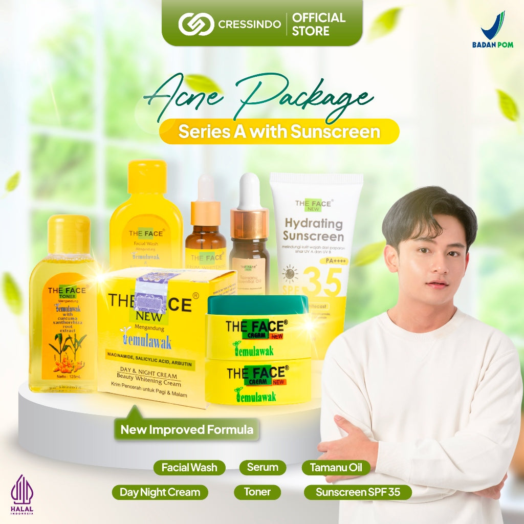 [BPOM] THE FACE Temulawak Acne Package - Paket Perawatan Wajah