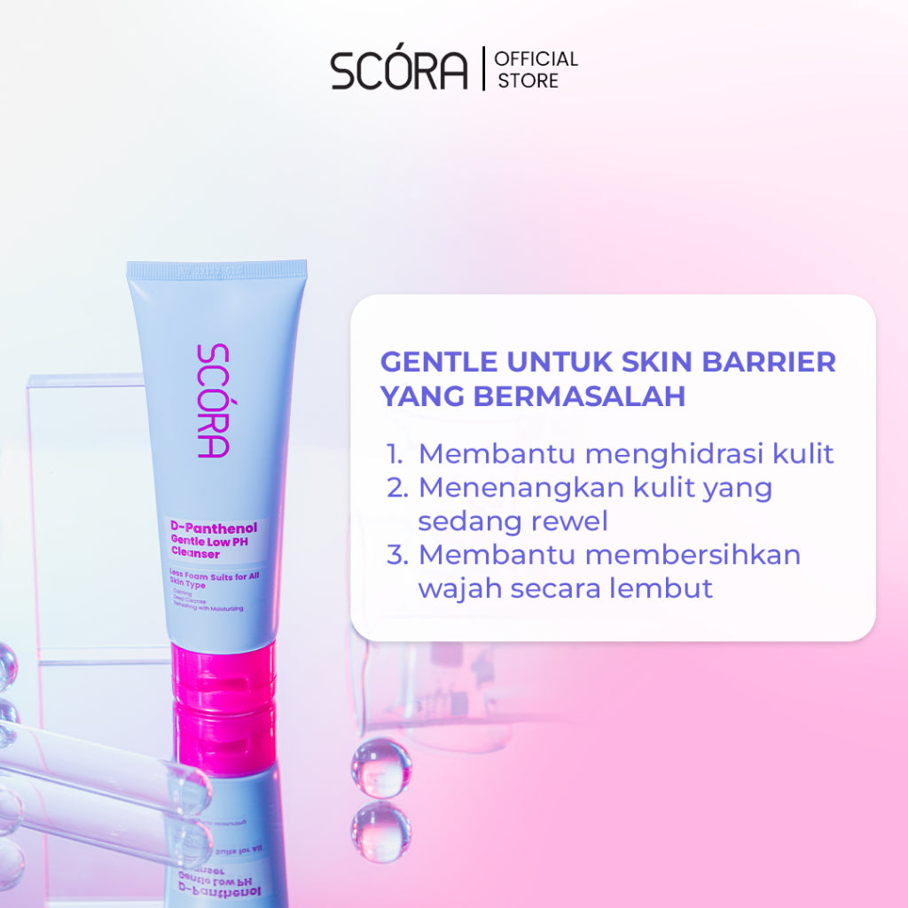 SCORA D-Panthenol Gentle Low pH Cleanser 100ml Sabun Cuci Muka Sensitive Skin Friendly