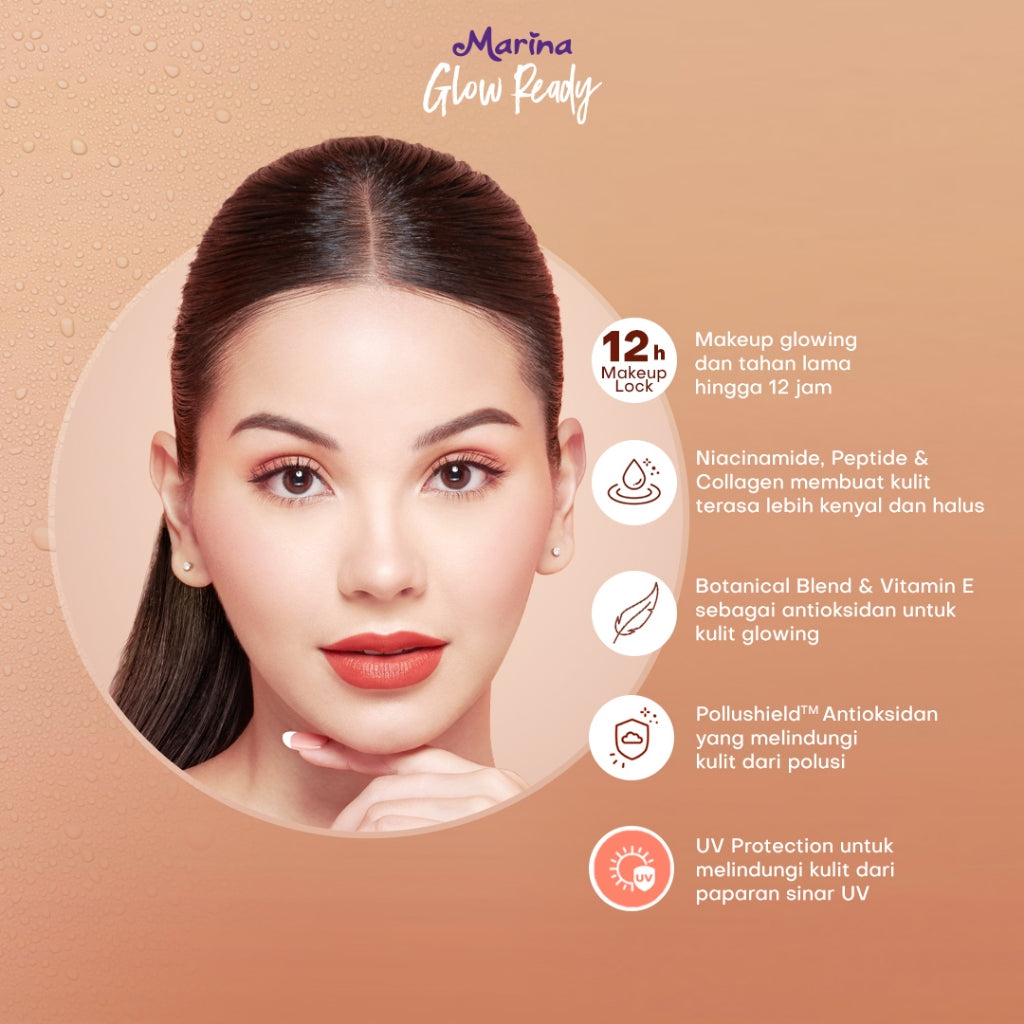 Marina Glow Ready Prime & Fix 5-in-1 Multitasker Setting Spray [50ml] - Exp : 07.2027