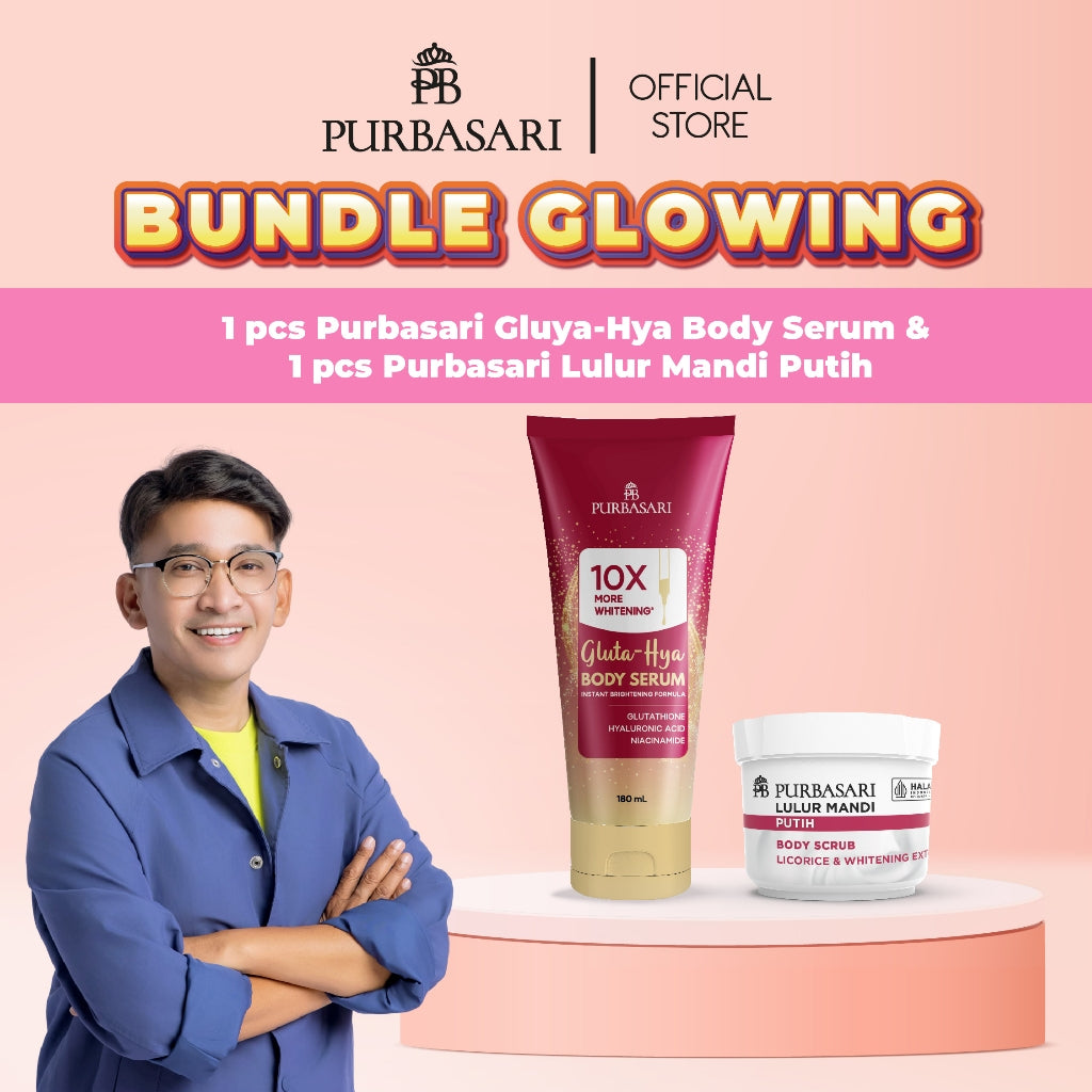 [DAPAT 2] Purbasari Body Serum Series / Body Serum Purbasari Whitening 180 gr + Lulur Mandi 100 gr