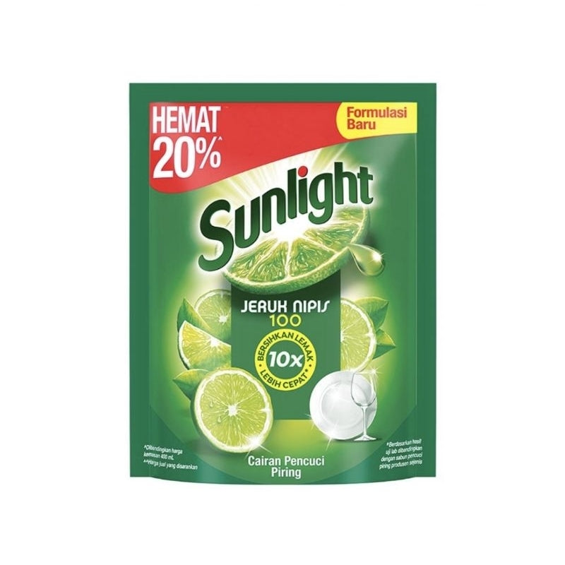 Sunlight Sabun Cuci Piring Jeruk Nipis Refill 420 ml