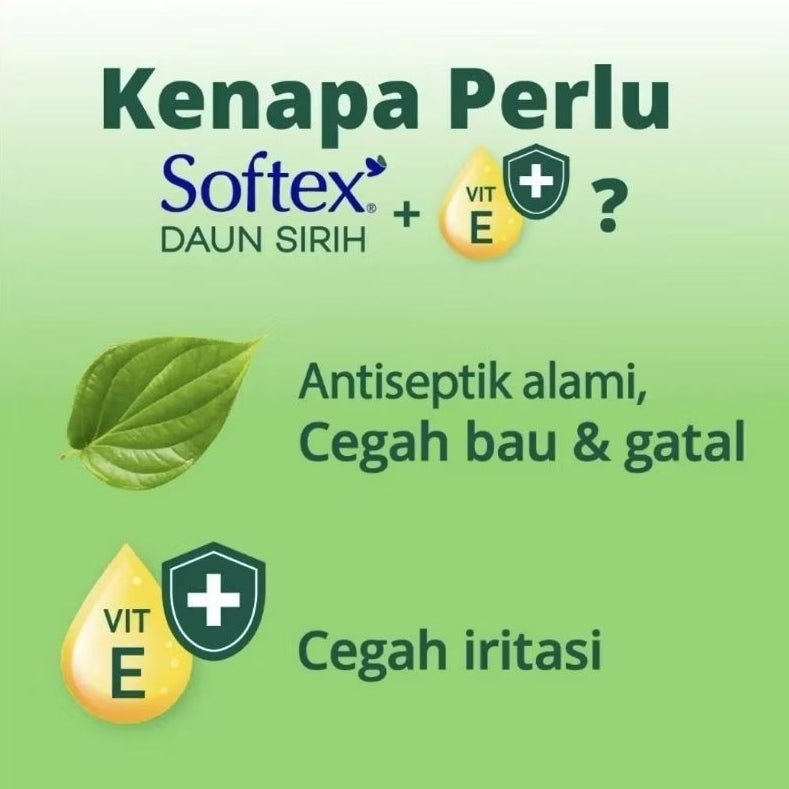 Softex Daun Sirih Pantyliner 18 cm 30 pcs